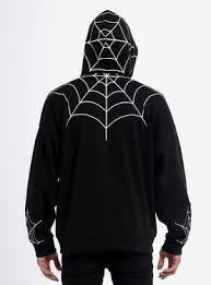 Turn Heads Instantly Wearing the Classic Black Spider Hoodie Canada