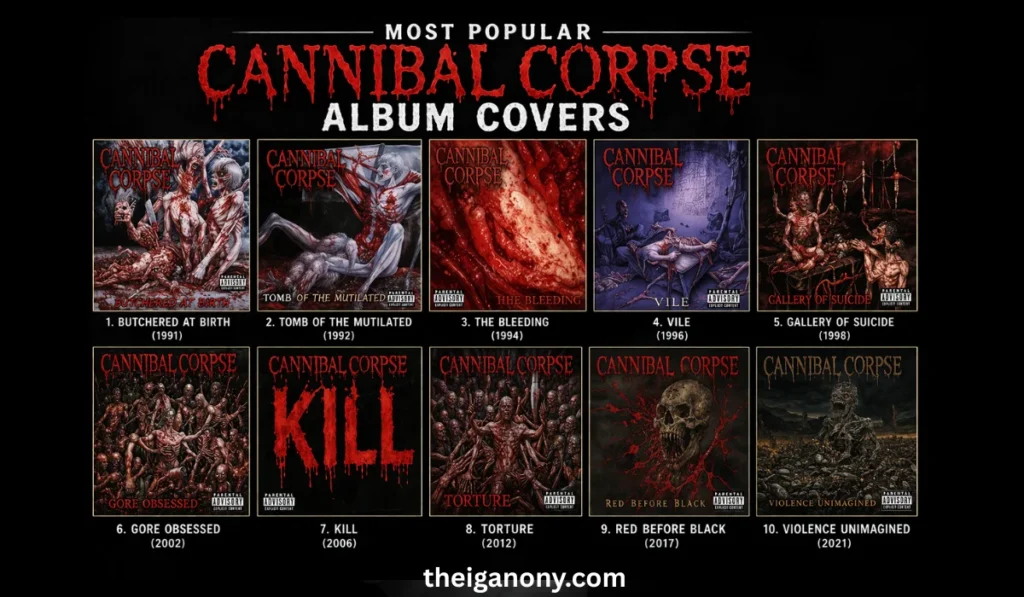 Cannibal Corpse Album Covers
