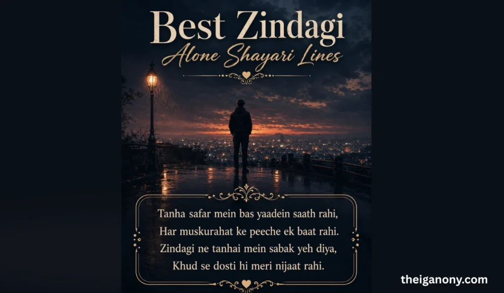 Zindagi Alone Shayari