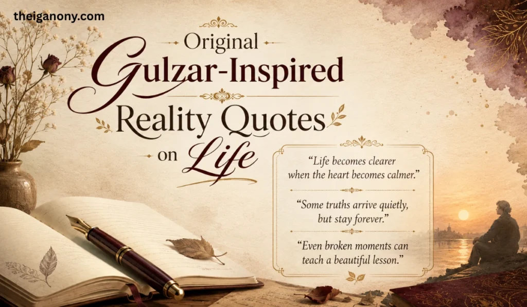 Reality Gulzar Quotes on Life