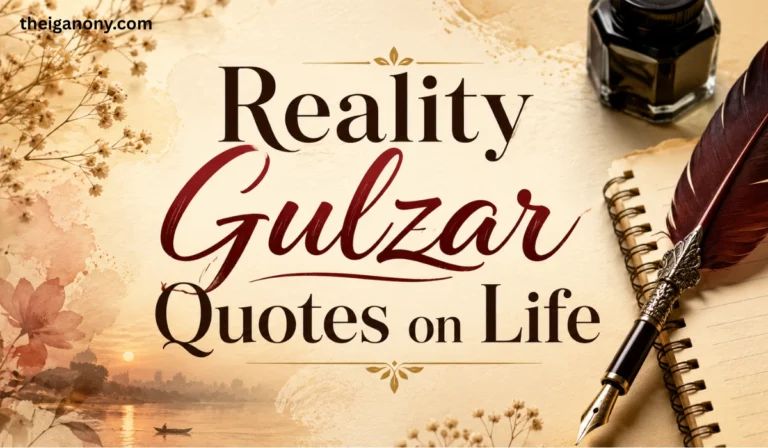 Reality Gulzar Quotes on Life