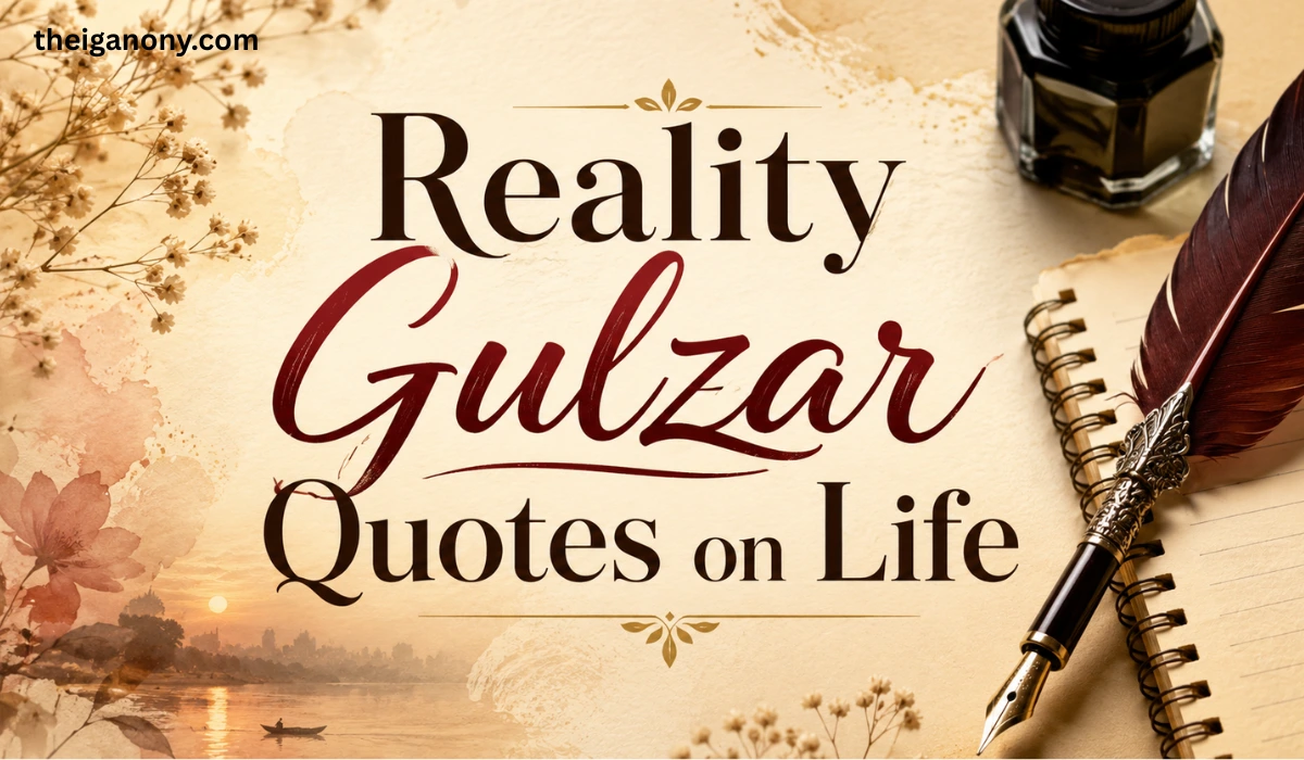 Reality Gulzar Quotes on Life