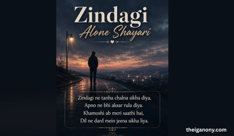Zindagi Alone Shayari